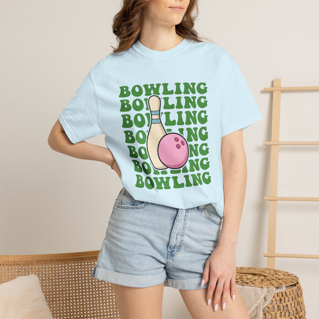 Bowling Ball Pin Shirt Athletics Unisex Gift Comic Tee product image 9