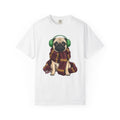 Pug Dog Shirt Winter Gift Women Hand Drawn Tee Puggle product image 1