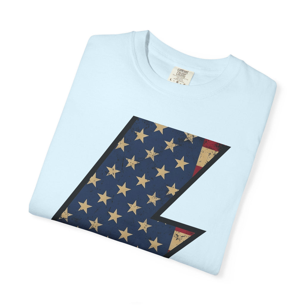 Lightning Strike Shirt America Freedom Unisex Gift Line Art product image 8