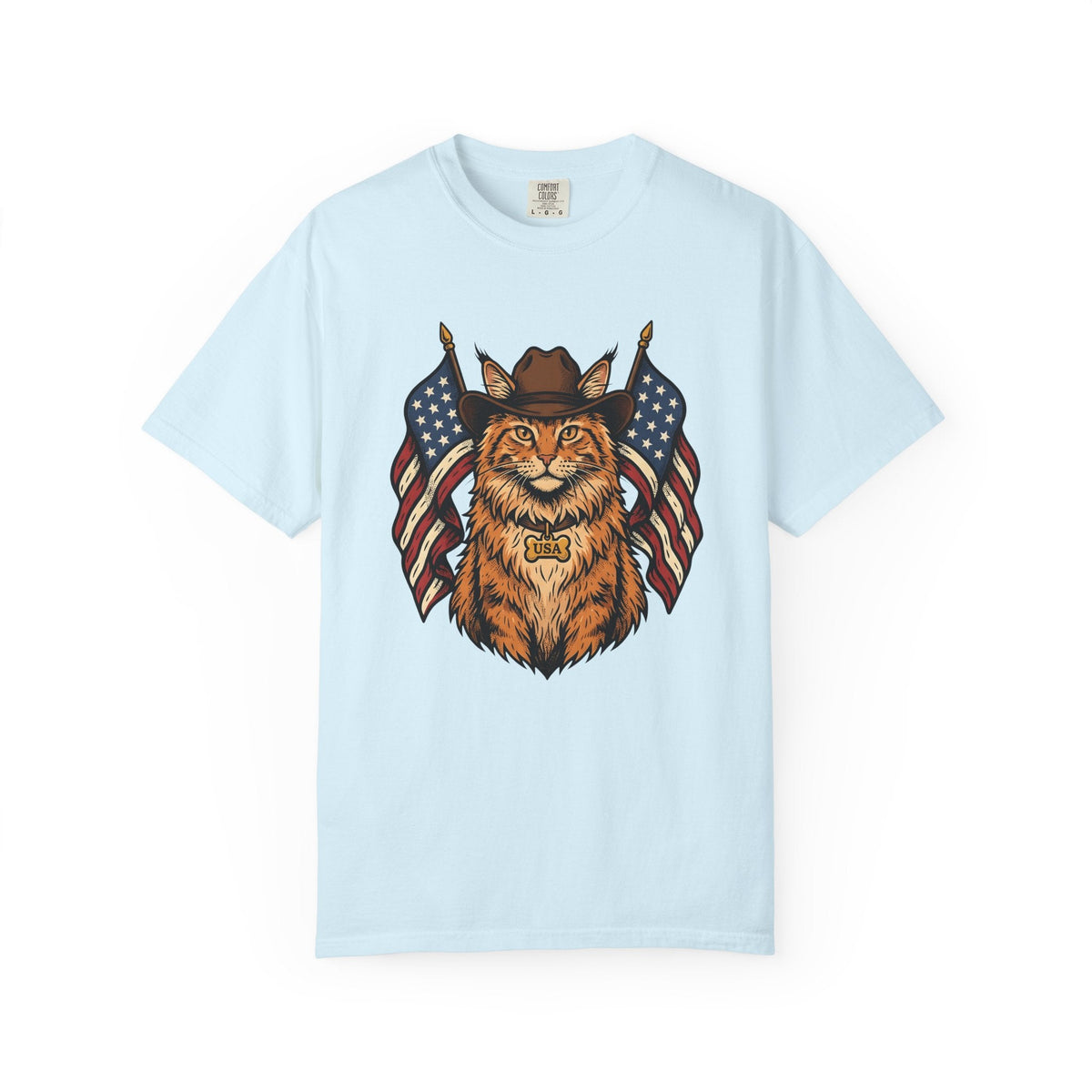 Cowboy Cat Vintage T-Shirt – Patriotic 4th of July Kitty product image 2