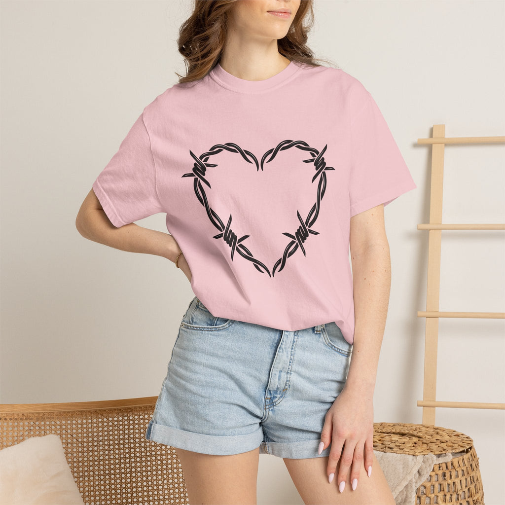 Spiked Wire Heart Shirt Cowgirl Cowboy Gift for Women Heavy product image 12