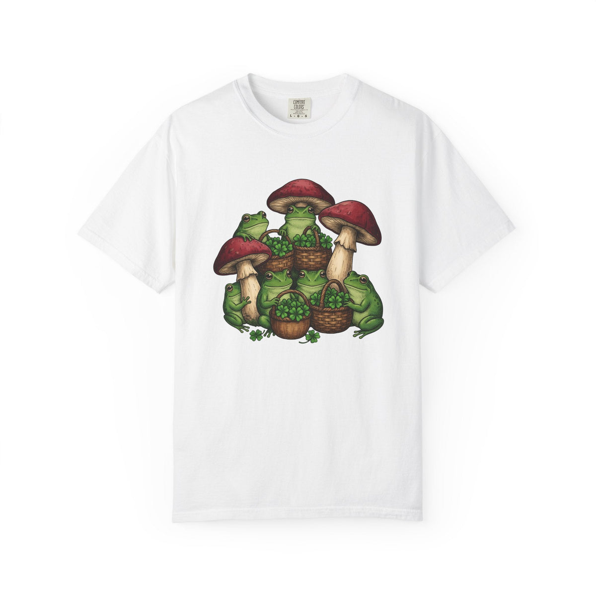 Frog Lucky Leaf Shirt St Patrick's Day Plants Unisex Gift product image 1