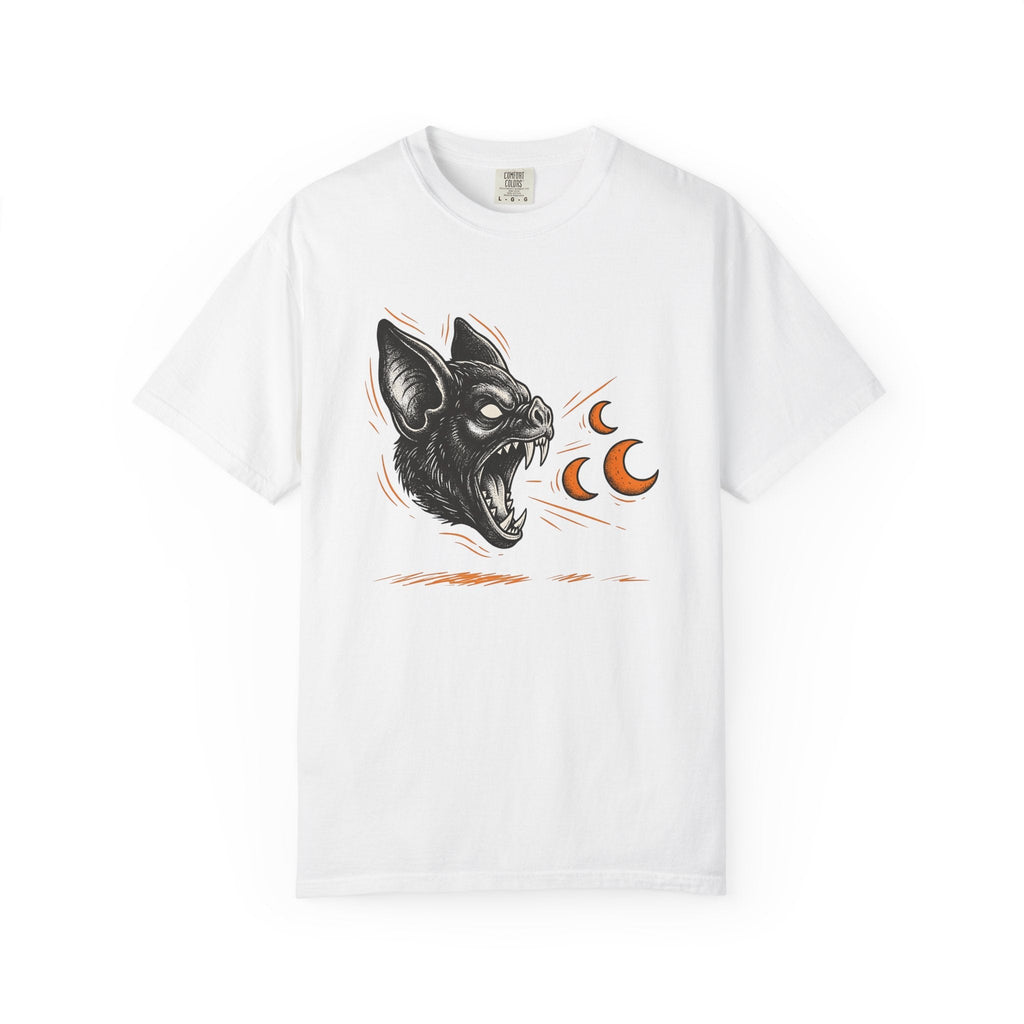 Bat Head Tattoo Style T-Shirt – Gothic Halloween Horror product image 1