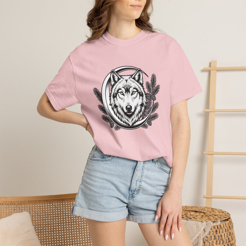 Wolf Face Shirt Boho Chic Outdoors Unisex Gift Sketch Tee product image 12