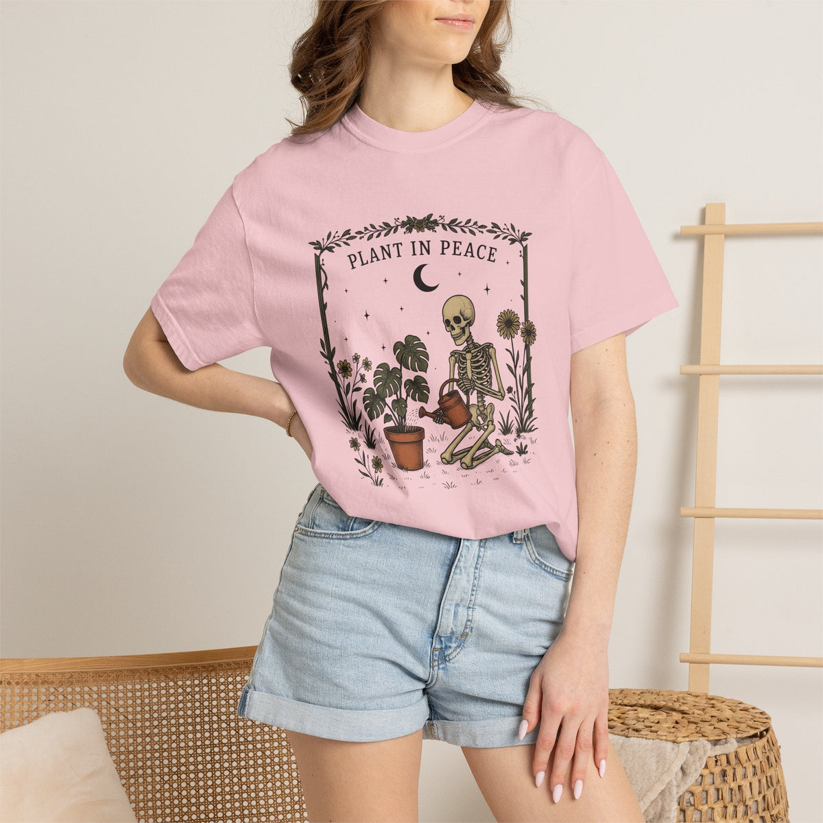 Skeleton Gardening Shirt Halloween Plant Unisex Gift Boho product image 12