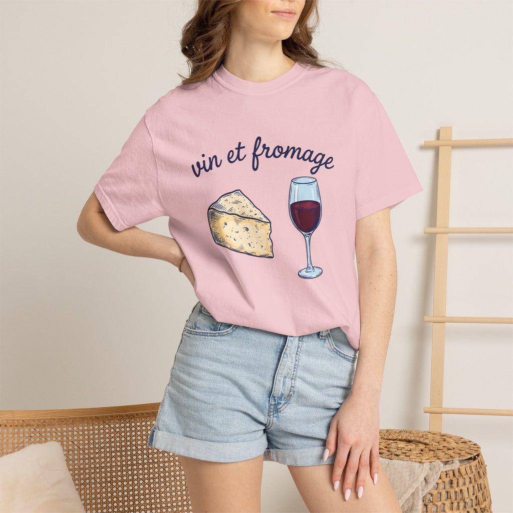 Wine Cheese Shirt Drinks Foodie Unisex Gift Hand Drawn Tee product image 12