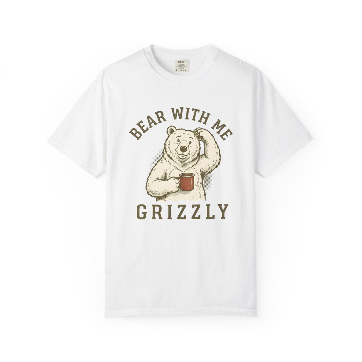 Bear Latte Retro T-Shirt – Funny Coffee Lover Wildlife product image 1