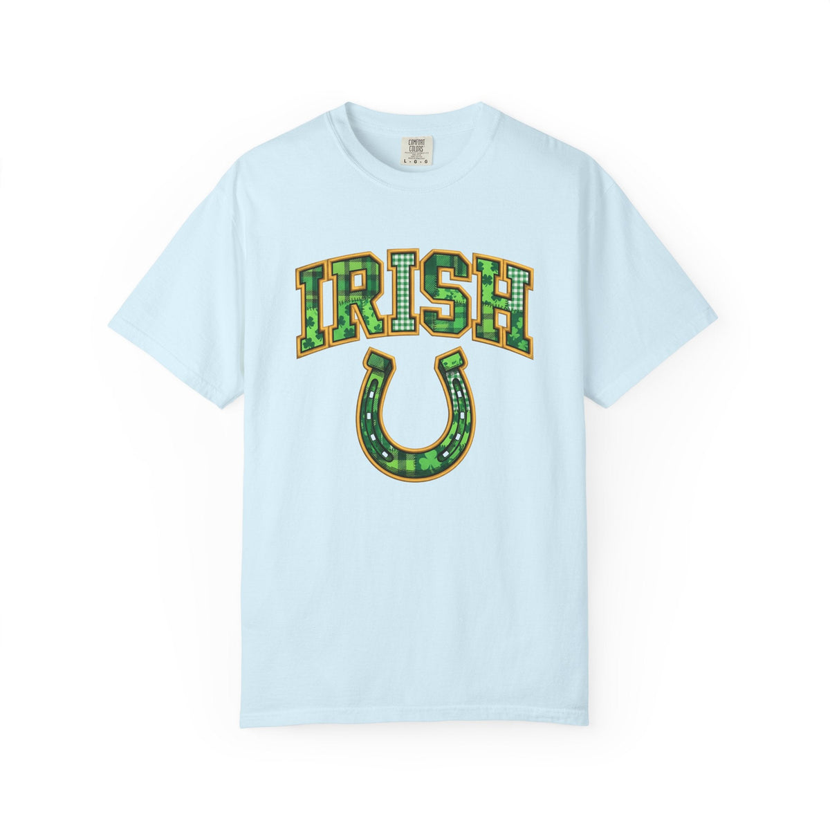 Horseshoe Shirt St Patrick's Day Charm Unisex Gift Applique Tee Horse Shoe