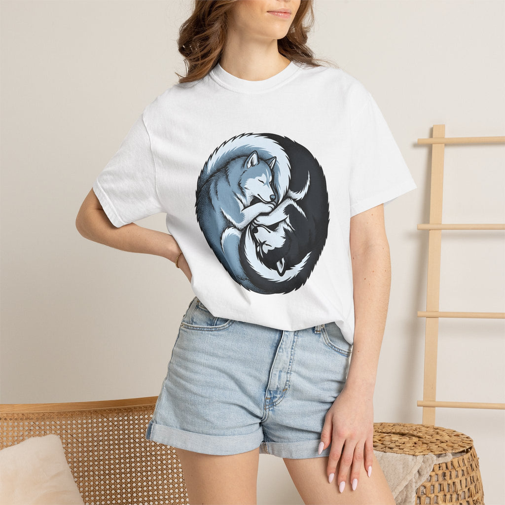Husky Dogs Shirt Dog Fauna Unisex Gift Line Art Tee product image 6