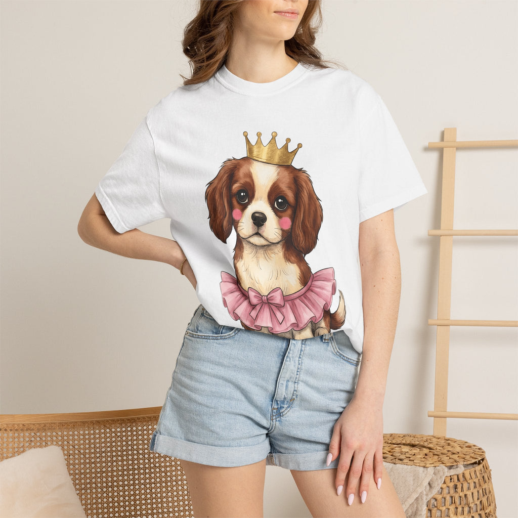 Adorable Puppy Shirt Animals Royalty Unisex Gift Sketch Tee product image 6