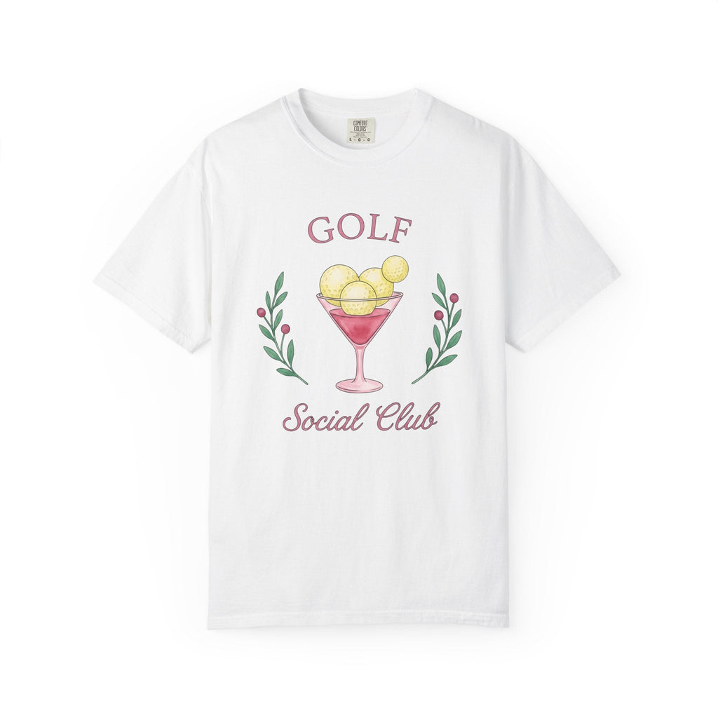 Golf Drink Shirt Joke Unisex Gift Hand Painted Tee Cocktail product image 1