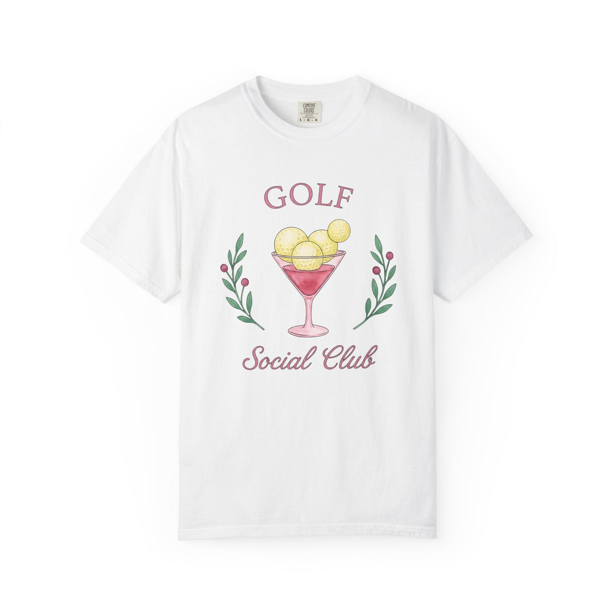 Golf Drink Shirt Joke Unisex Gift Hand Painted Tee Cocktail product image 1