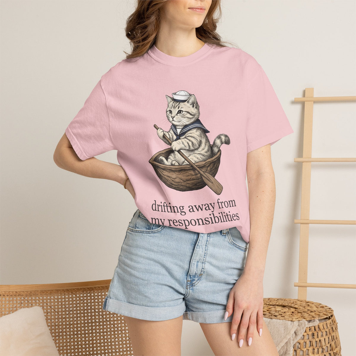 Pirate Cat Shirt Joke Gift Women Classic Tee Swashbuckler product image 12