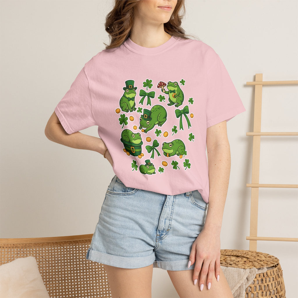 Frog Illustration Shirt St Patrick's Day Wildlife Unisex product image 12