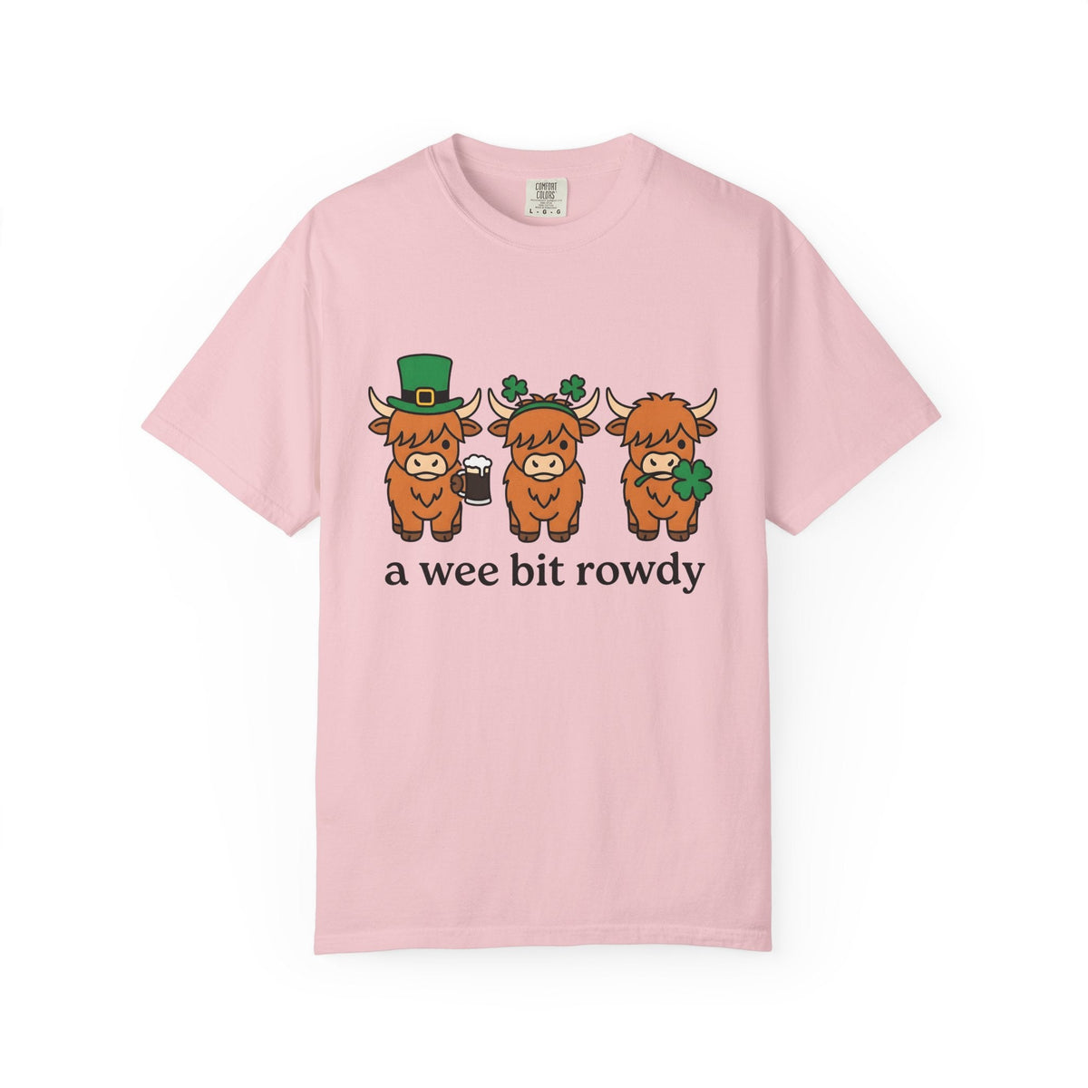 Highland Cow Shirt St Patrick's Day Animal Unisex Gift Cute product image 3