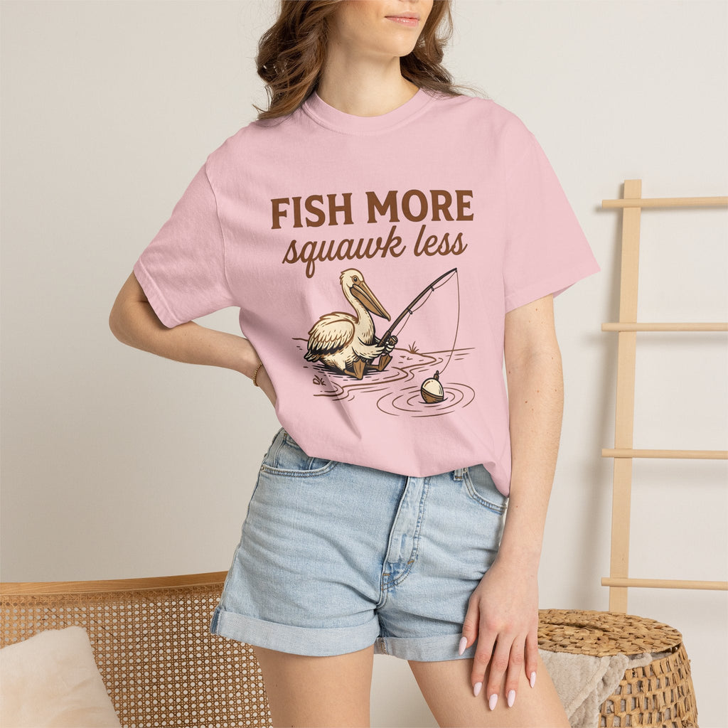 Pelican Fishing Shirt Outdoors Unisex Gift Cartoon Tee product image 12