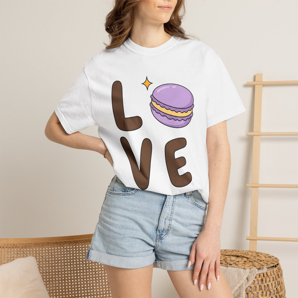 Macaron Illustration Shirt Desserts Gastronomy Unisex Gift product image 6