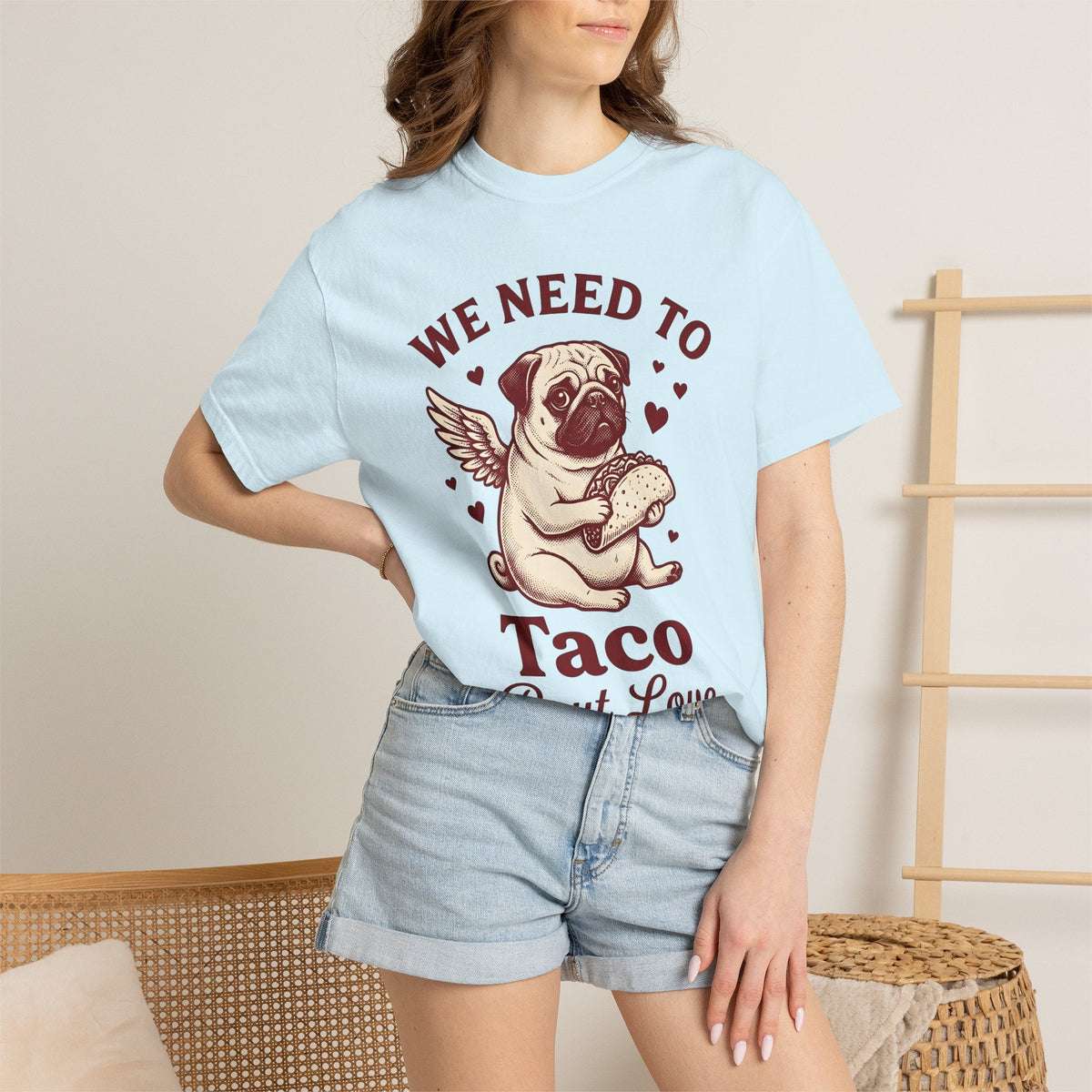 Pug Taco Shirt Valentines Day Dog Gift Women Vintage Tee product image 9