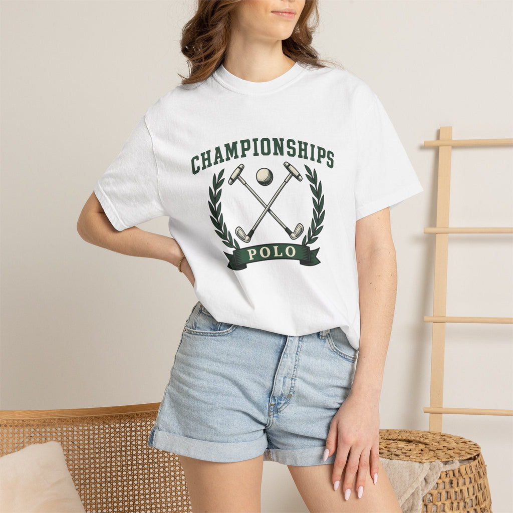 Polo Mallets Shirt Competition Unisex Gift Rustic Tee product image 6