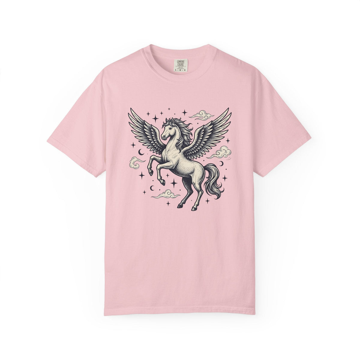 Winged Horse Shirt Fantasy Astrology Unisex Gift Ink Tee product image 3