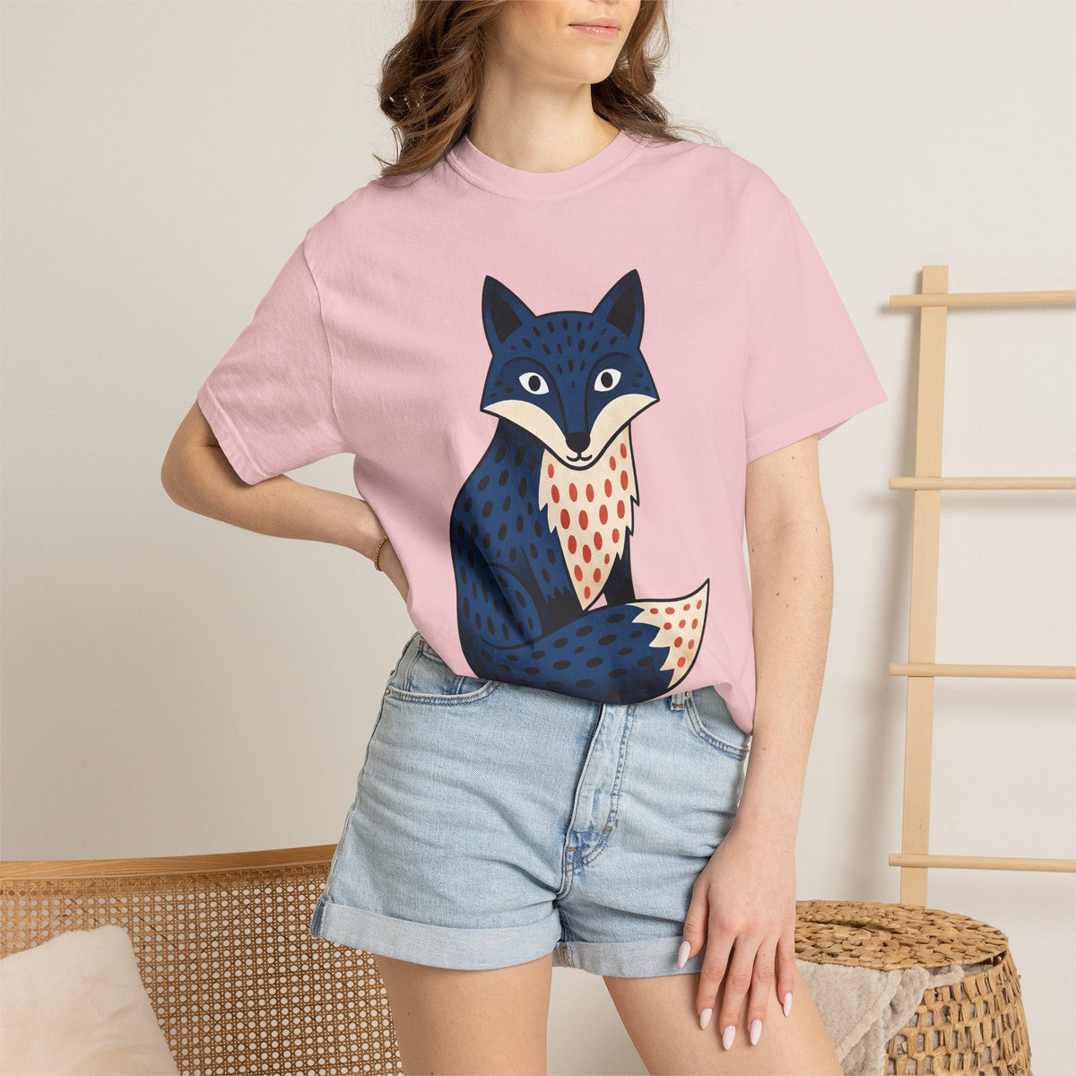 Fox Graphic Shirt Animals Woodland Unisex Gift Boho Tee product image 12