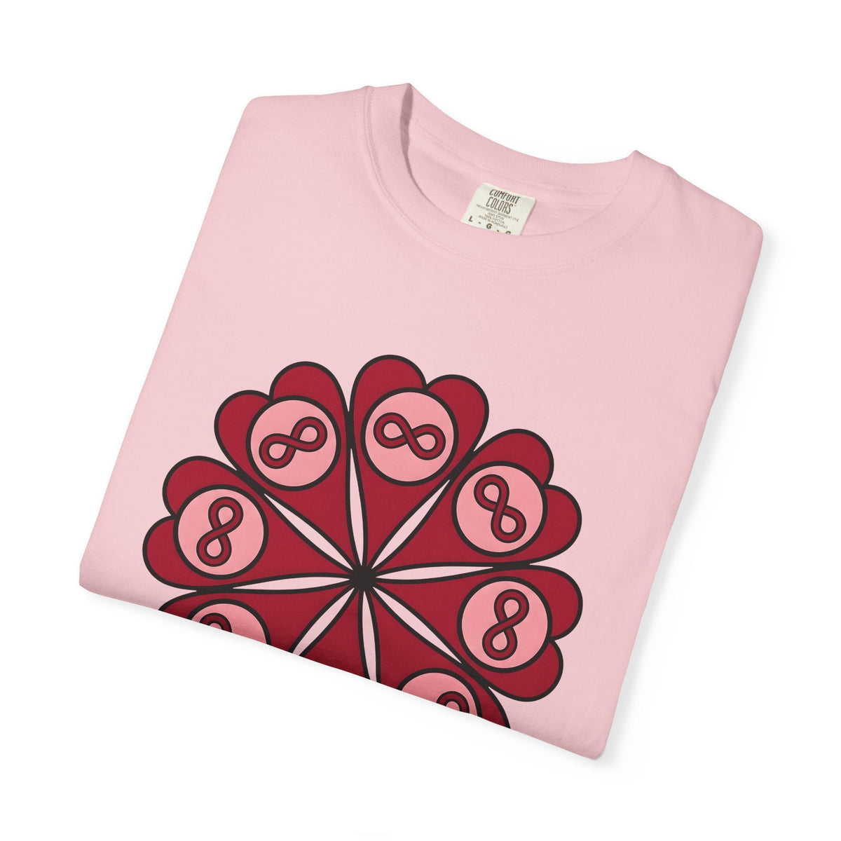 Love Mandala Shirt Boho Chic Romance Unisex Gift Simple Tee product image 11