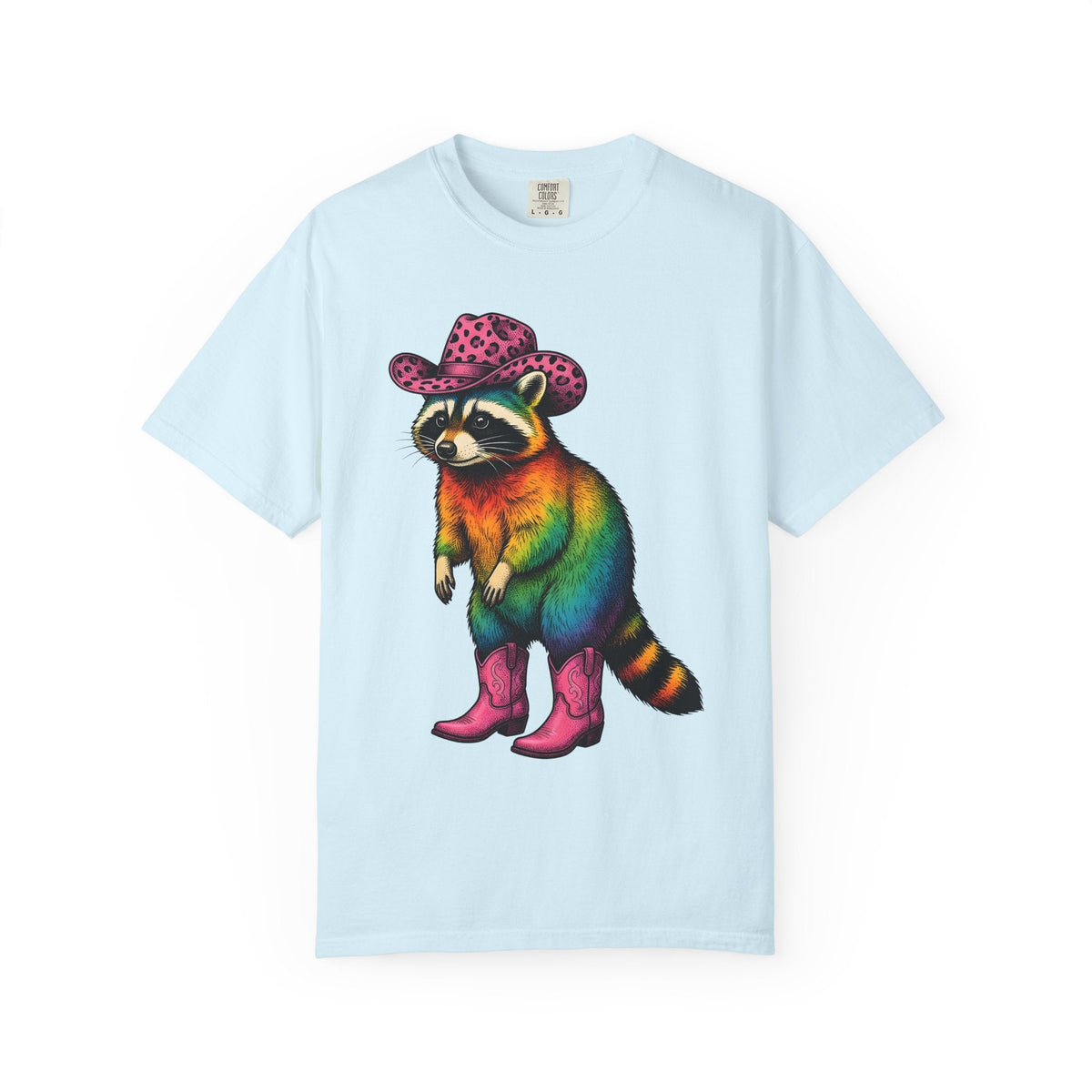 Colorful Raccoon Shirt Cowgirl Wildlife Gift for Women product image 2