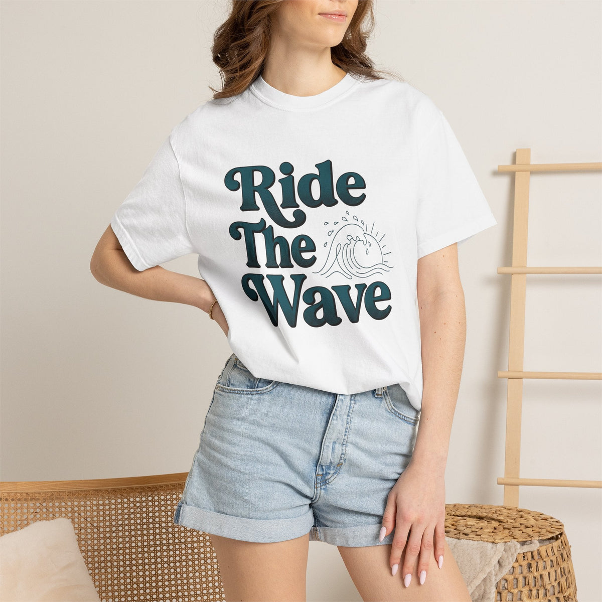 Ocean Print Shirt Surfing Coastal Gift Women Modern Tee Sea product image 6