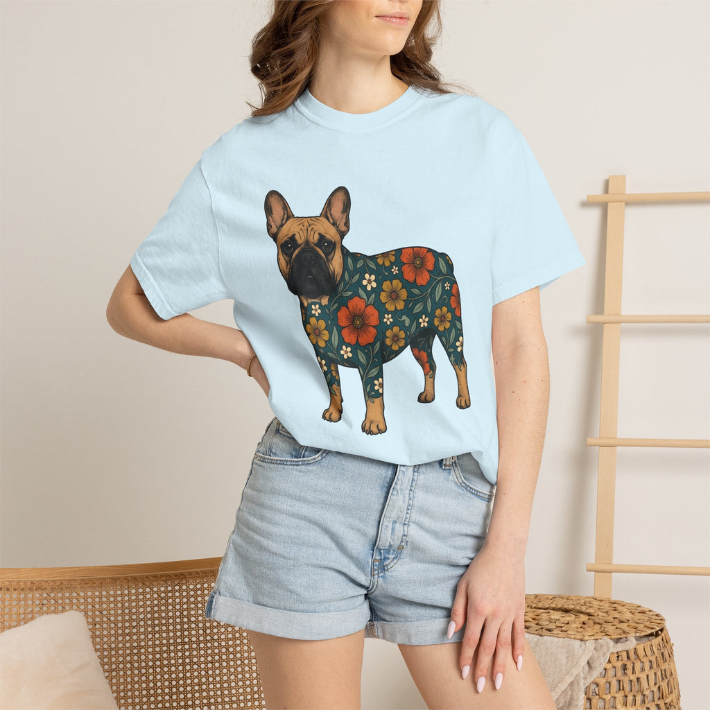 French Bulldog Shirt Dog Floral Unisex Gift Boho Tee product image 9