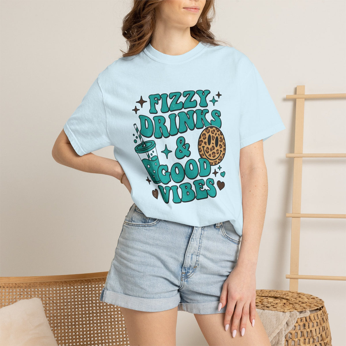 Fizzy Drink Cup Shirt Drinks Encouragement Unisex Gift Cartoon Tee Soda Cup