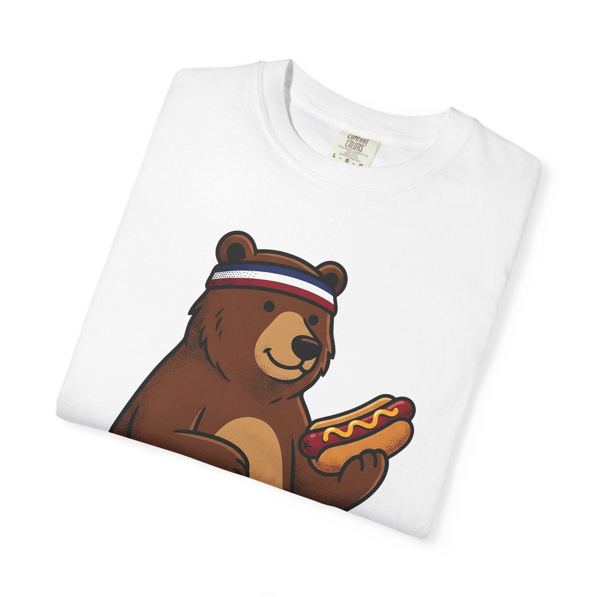 Bear Sausage Shirt America Flag Unisex Gift Comic Tee product image 5