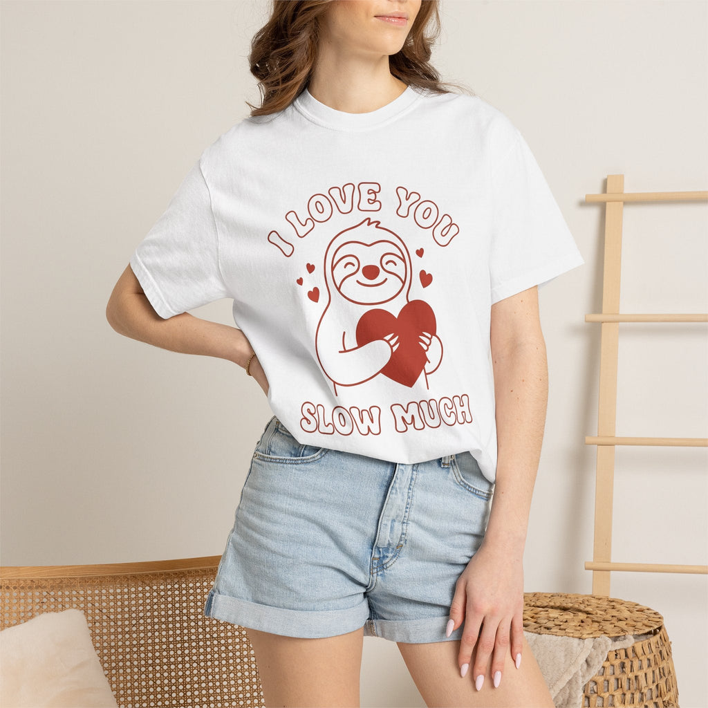 Sloth Heart Shirt St. Valentine's Day Animal Unisex Gift product image 6
