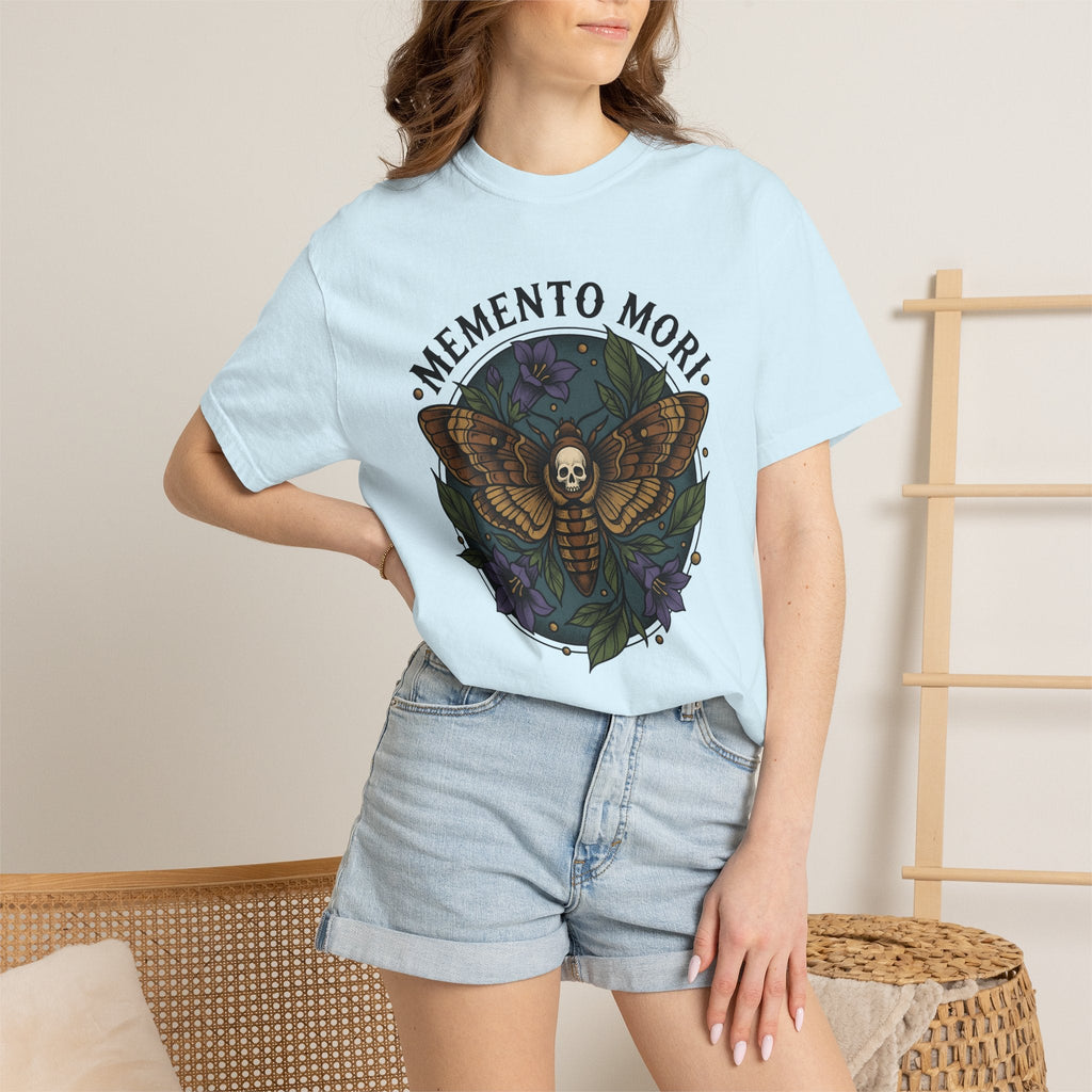 Death Moth Shirt Gothic Floral Gift Women Tattoo Tee product image 9