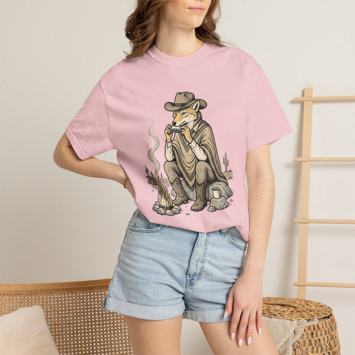 Desert Coyote Shirt Cowgirl Fauna Gift for Women Country product image 12