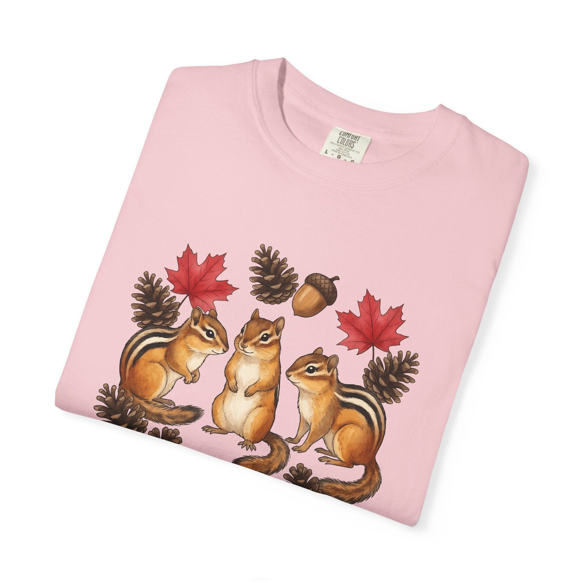 Chipmunk Trio Shirt Animals Nature Unisex Gift Cartoon Tee product image 11