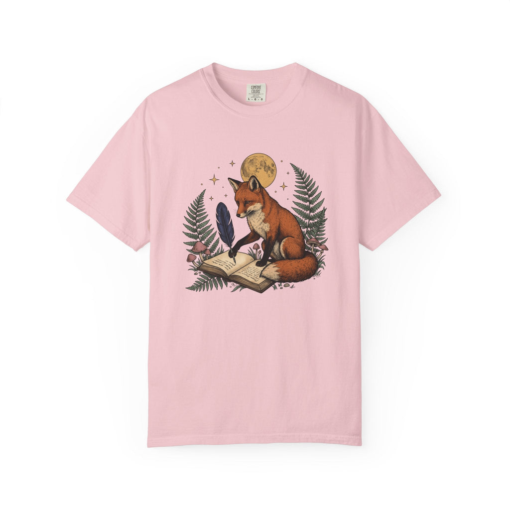 Fox Writing Diary Shirt Boho Chic Wildlife Unisex Gift product image 3