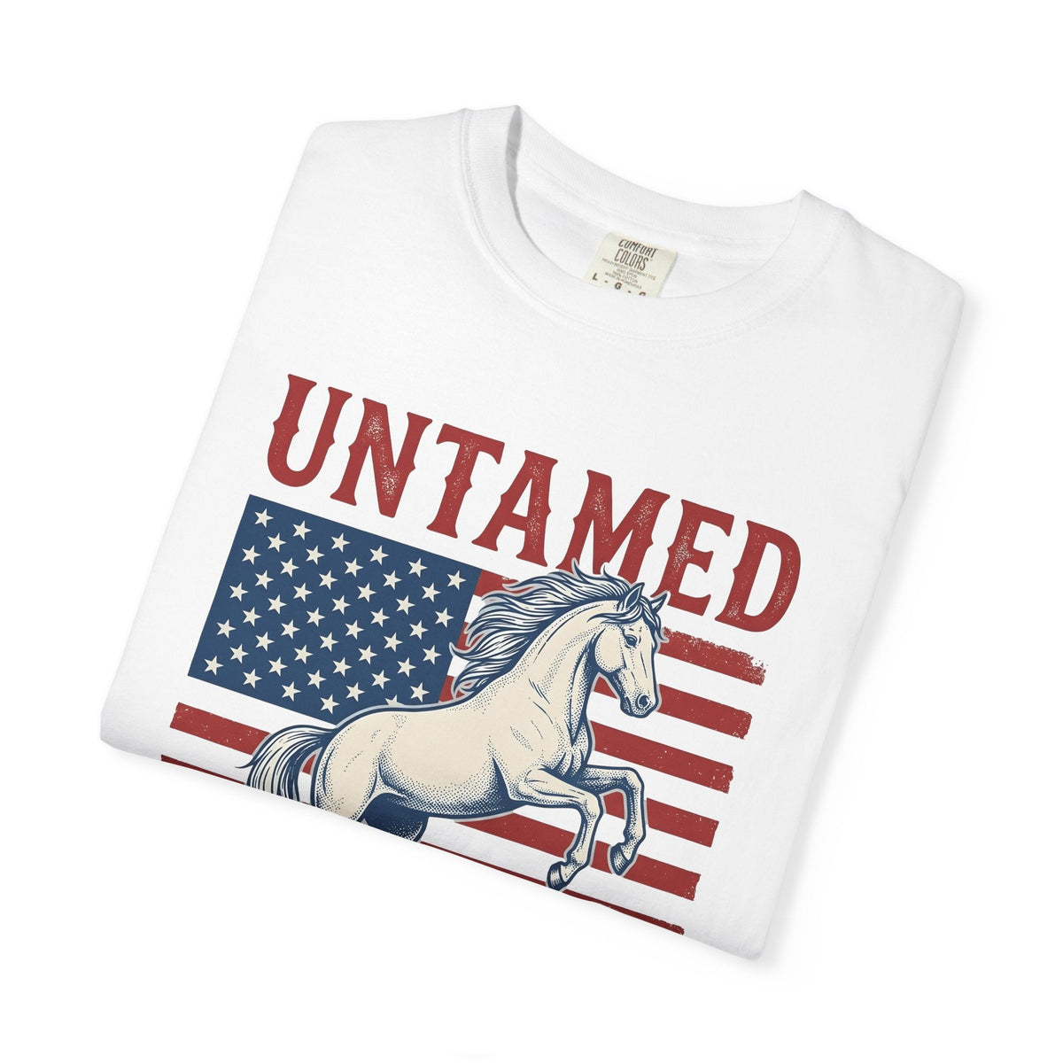 Patriotic Horse Shirt America Western Unisex Gift Vintage product image 5