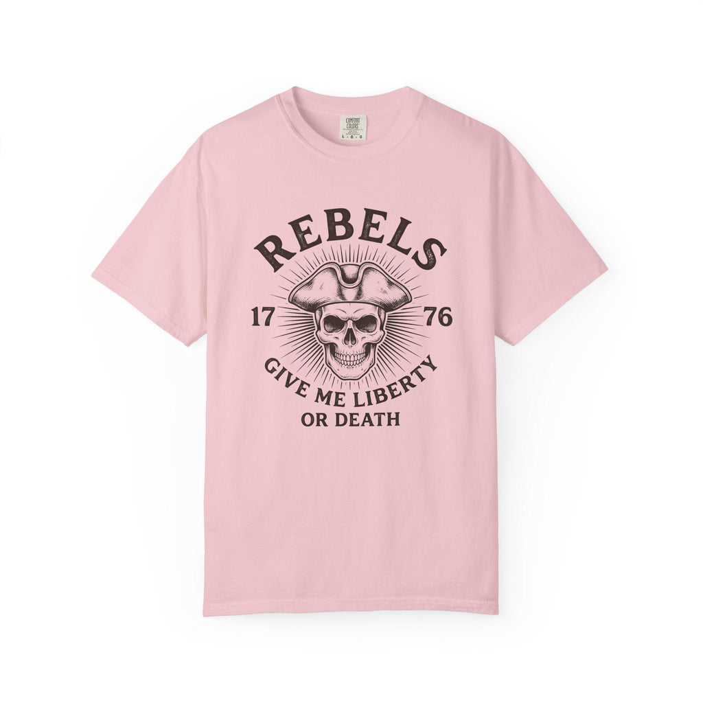 Skull Colonial Hat Shirt America Freedom Unisex Gift Hand Drawn Tee Skull Hat
