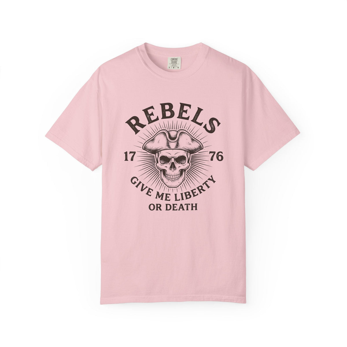 Skull Colonial Hat Shirt America Freedom Unisex Gift Hand Drawn Tee Skull Hat