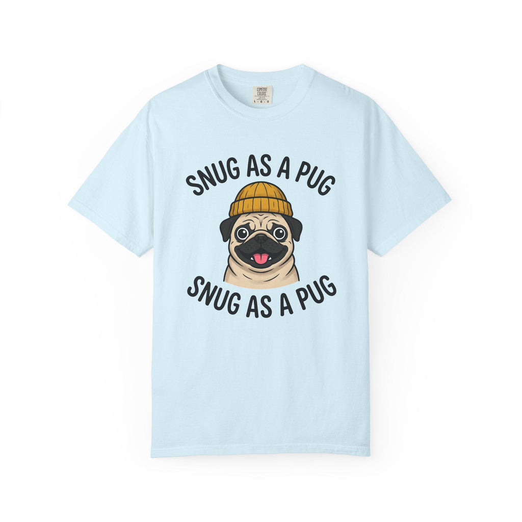 Pug Dog Shirt Dog Humor Gift Women Cartoon Tee Puggle T-Shirt Dog Fan Comic Graphic Tshirt Hand Drawn Beanie Hat Tshirt