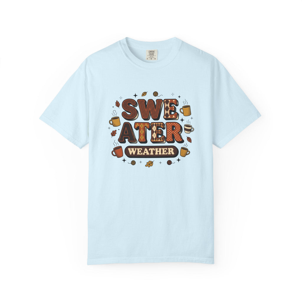 Cozy Mug Maple Leaves Old School T-Shirt – Fall Latte Lover Design, Unisex Graphic Tee