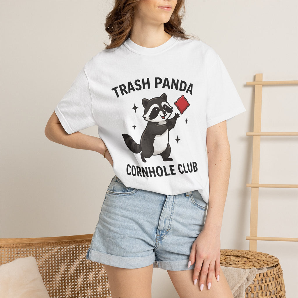 Raccoon Cornhole Shirt Wildlife Gift Women Comic Tee Boards product image 6
