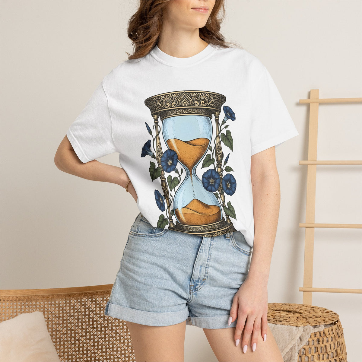 Hourglass Floral Shirt Boho Chic Botanical Unisex Gift product image 6