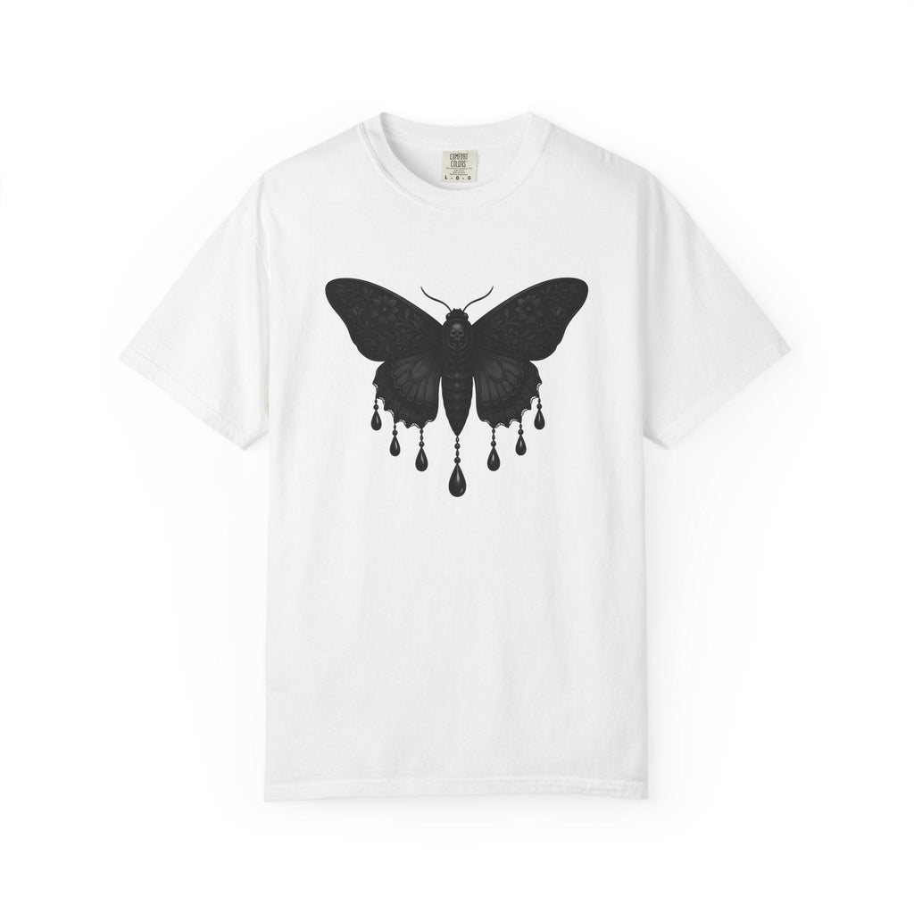 Spooky Moth Shirt Halloween Dark Unisex Gift Horror Art Tee product image 1