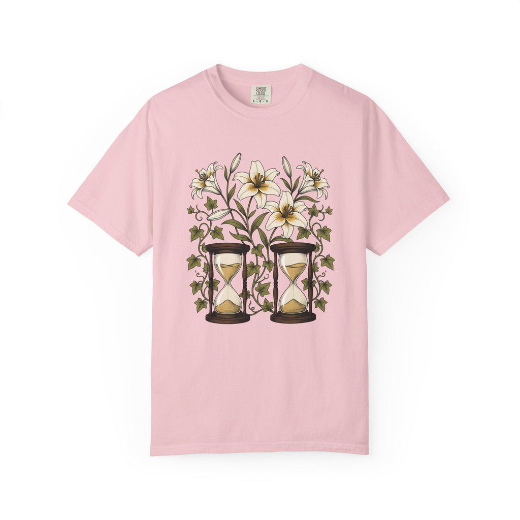 Lily Clock Shirt Holiday Garden Unisex Gift Plant Tee product image 3