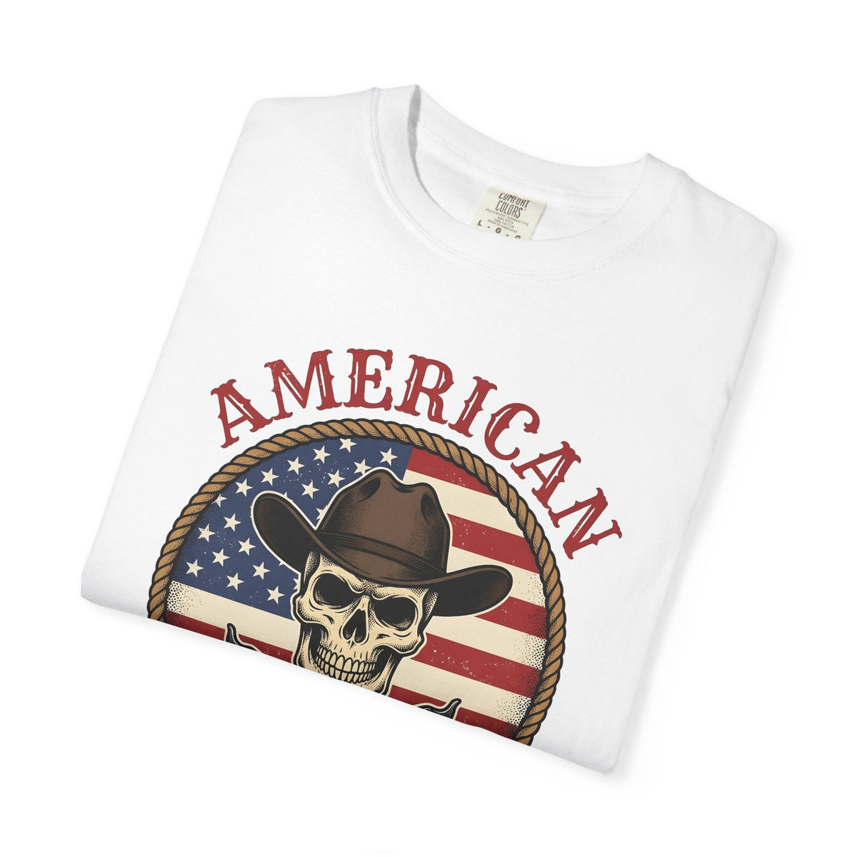 Western Skull Shirt America Cowboy Unisex Gift Antique Tee product image 5