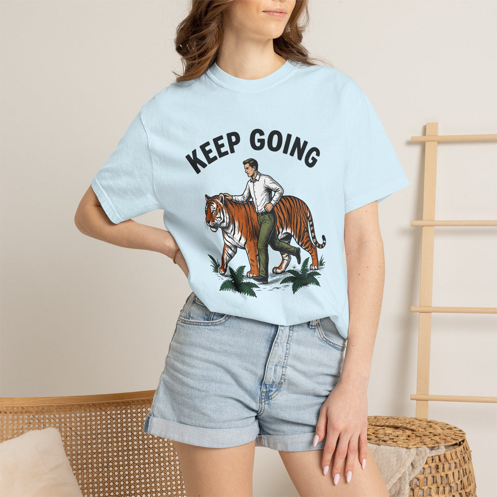 Dude Tiger Shirt Motivational Critter Unisex Gift Antiqued product image 9