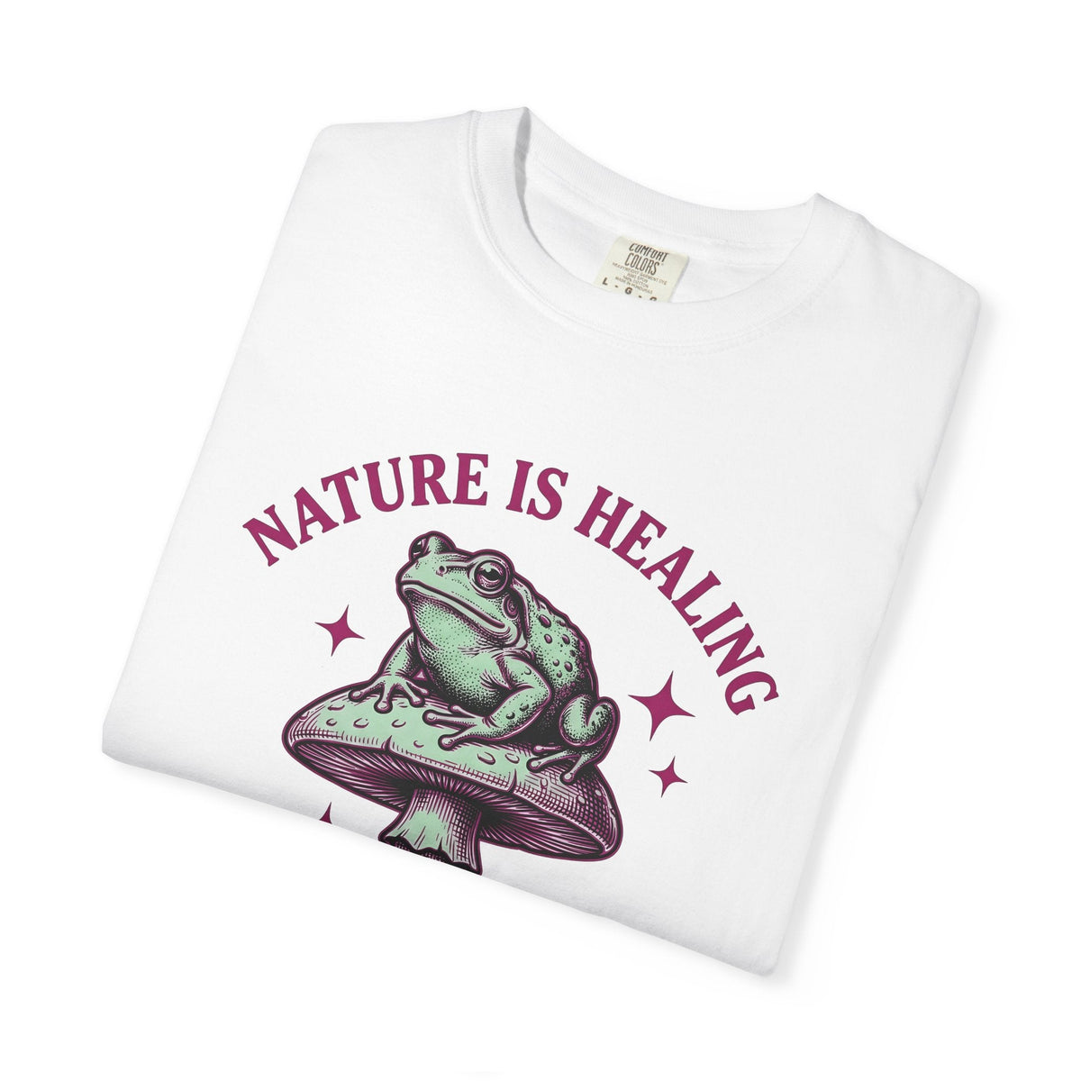 Toad Fungus Retro T-Shirt – Funny Outdoors Nature Humor product image 5