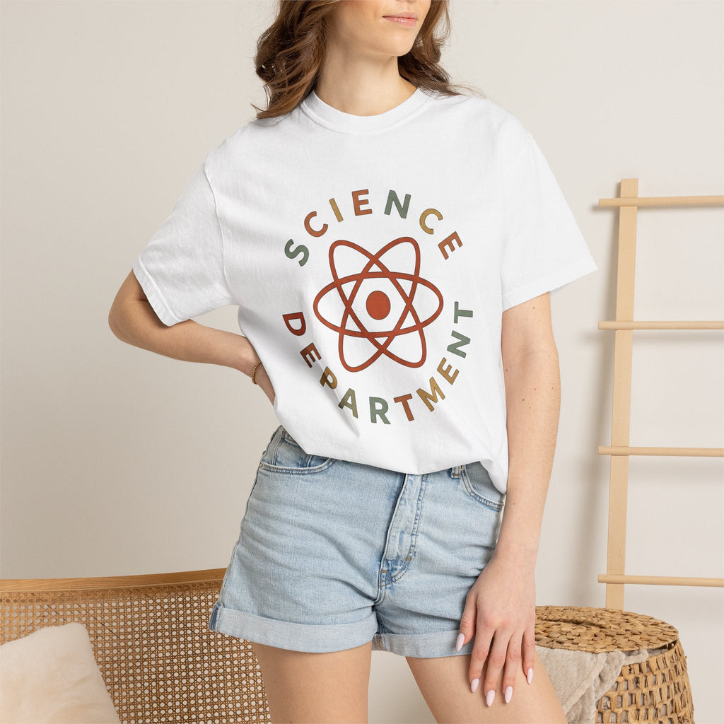 Atom Design Shirt Teacher Biology Unisex Gift Line Art Tee product image 6