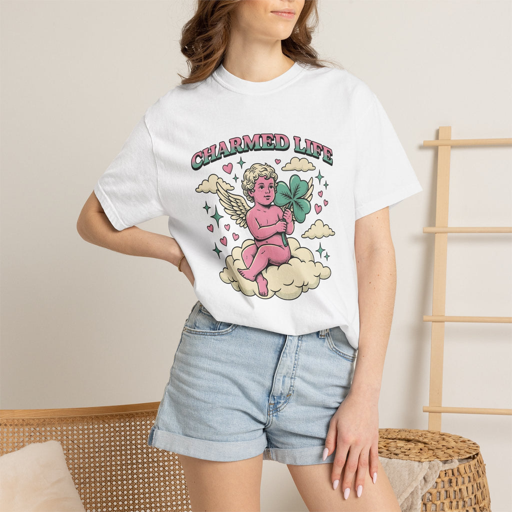 Angel Clover Shirt St Patricks Day Luck Unisex Gift Vintage product image 6